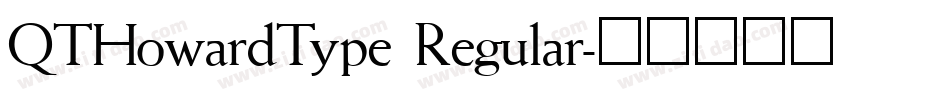 QTHowardType Regular字体转换
